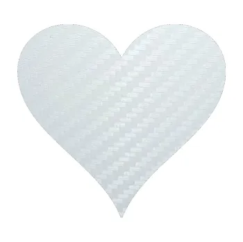 Samolepící dekorace SAMOLEPKA Srdíčko 001 (51 - 3D karbon bílý) NA AUTO, NÁLEPKA, FÓLIE, POLEP, TUNING, VLASTNÍ TEXT, TISK, AUTOSAMOLEPKY.cz, POLEPY, OBRÁZEK, LOGO, SAMOLEPKY