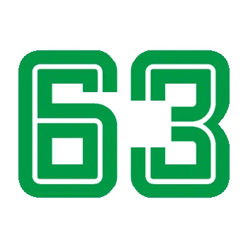 Polep vozidla Startovní číslo 63 typ 7 (12 - zelená) SAMOLEPKA NA AUTO, NÁLEPKA, FÓLIE, POLEP, TUNING, VLASTNÍ TEXT, TISK, AUTOSAMOLEPKY.cz, POLEPY, OBRÁZEK, LOGO, 3D STICKERS