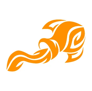 Samolepící dekorace SAMOLEPKA Vodnář 003 levá (06 - oranžová) NA AUTO, NÁLEPKA, FÓLIE, POLEP, TUNING, VLASTNÍ TEXT, TISK, AUTOSAMOLEPKY.cz, POLEPY, OBRÁZEK, LOGO, SAMOLEPKY