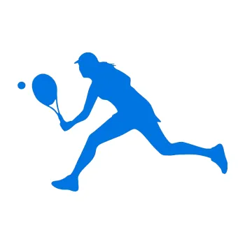 Polep vozidla Tenistka 001 levá (11 - modrá oceán) SAMOLEPKA NA AUTO, NÁLEPKA, FÓLIE, POLEP, TUNING, VLASTNÍ TEXT, TISK, AUTOSAMOLEPKY.cz, POLEPY, OBRÁZEK, LOGO, 3D STICKERS