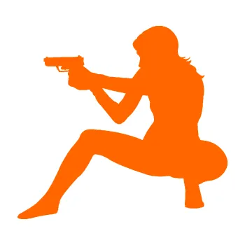 Samolepicí dekorace na vozidlo Střelkyně 003 levá (73 - Fluorescentní oranžová) SAMOLEPKA NA AUTO, NÁLEPKA, FÓLIE, POLEP, TUNING, VLASTNÍ TEXT, TISK, AUTOSAMOLEPKY.cz, POLEPY, OBRÁZEK, LOGO, 3D STICKERS