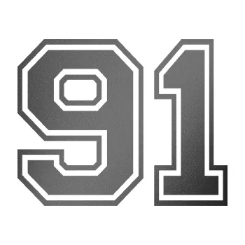 Polep vozidla SAMOLEPKA Startovní číslo 91 typ 4 (41 - grafitová metalíza) NA AUTO, NÁLEPKA, FÓLIE, POLEP, TUNING, VLASTNÍ TEXT, TISK, AUTOSAMOLEPKY.cz, POLEPY, OBRÁZEK, LOGO, SAMOLEPKY