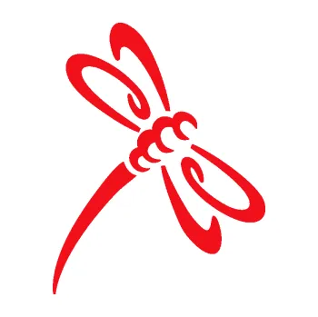 Samolepící dekorace SAMOLEPKA Vážka 002 pravá (10 - červená) NA AUTO, NÁLEPKA, FÓLIE, POLEP, TUNING, VLASTNÍ TEXT, TISK, AUTOSAMOLEPKY.cz, POLEPY, OBRÁZEK, LOGO, SAMOLEPKY