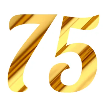 Polep vozidla Startovní číslo 75 typ 3 (81 - chrom fólie zlatá zrcadlová) SAMOLEPKA NA AUTO, NÁLEPKA, FÓLIE, POLEP, TUNING, VLASTNÍ TEXT, TISK, AUTOSAMOLEPKY.cz, POLEPY, OBRÁZEK, LOGO, 3D STICKERS