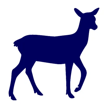 Samolepící dekorace Srna 003 pravá (23 - tmavě modrá) SAMOLEPKA NA AUTO, NÁLEPKA, FÓLIE, POLEP, TUNING, VLASTNÍ TEXT, TISK, AUTOSAMOLEPKY.cz, POLEPY, OBRÁZEK, LOGO, 3D STICKERS