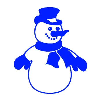 Samolepící dekorace Sněhulák 002 pravá vánoční dekor (19 - modrá dynamic) SAMOLEPKA NA AUTO, NÁLEPKA, FÓLIE, POLEP, TUNING, VLASTNÍ TEXT, TISK, AUTOSAMOLEPKY.cz, POLEPY, OBRÁZEK, LOGO, 3D STICKERS