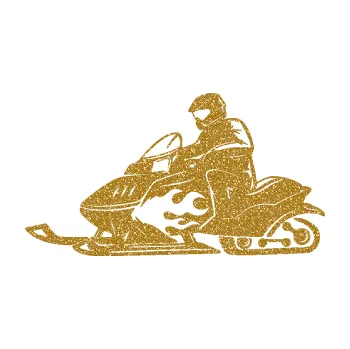 Polep vozidla SAMOLEPKA Sněžný skútr levá (92 - Ultra Metalic zlatá) NA AUTO, NÁLEPKA, FÓLIE, POLEP, TUNING, VLASTNÍ TEXT, TISK, AUTOSAMOLEPKY.cz, POLEPY, OBRÁZEK, LOGO, SAMOLEPKY