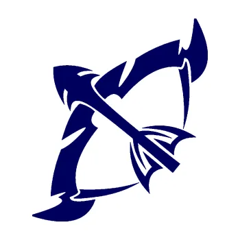 Samolepící dekorace SAMOLEPKA Střelec 003 levá (23 - tmavě modrá) NA AUTO, NÁLEPKA, FÓLIE, POLEP, TUNING, VLASTNÍ TEXT, TISK, AUTOSAMOLEPKY.cz, POLEPY, OBRÁZEK, LOGO, SAMOLEPKY