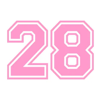 Polep vozidla Startovní číslo 28 typ 4 (24 - světle růžová) SAMOLEPKA NA AUTO, NÁLEPKA, FÓLIE, POLEP, TUNING, VLASTNÍ TEXT, TISK, AUTOSAMOLEPKY.cz, POLEPY, OBRÁZEK, LOGO, 3D STICKERS