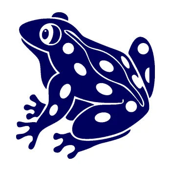 Samolepící dekorace SAMOLEPKA Žába 006 levá (23 - tmavě modrá) NA AUTO, NÁLEPKA, FÓLIE, POLEP, TUNING, VLASTNÍ TEXT, TISK, AUTOSAMOLEPKY.cz, POLEPY, OBRÁZEK, LOGO, SAMOLEPKY