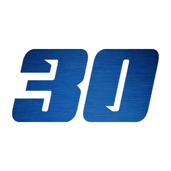 Polep vozidla Startovní číslo 30 typ 6 (65 - škrábaný kov modrý) SAMOLEPKA NA AUTO, NÁLEPKA, FÓLIE, POLEP, TUNING, VLASTNÍ TEXT, TISK, AUTOSAMOLEPKY.cz, POLEPY, OBRÁZEK, LOGO, 3D STICKERS