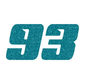 Polep vozidla Startovní číslo 93 typ 6 (92 - Ultra Metalic tyrkysová) SAMOLEPKA NA AUTO, NÁLEPKA, FÓLIE, POLEP, TUNING, VLASTNÍ TEXT, TISK, AUTOSAMOLEPKY.cz, POLEPY, OBRÁZEK, LOGO, 3D STICKERS
