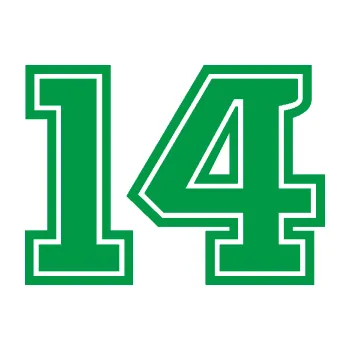 Polep vozidla Startovní číslo 14 typ 5 (12 - zelená) SAMOLEPKA NA AUTO, NÁLEPKA, FÓLIE, POLEP, TUNING, VLASTNÍ TEXT, TISK, AUTOSAMOLEPKY.cz, POLEPY, OBRÁZEK, LOGO, 3D STICKERS