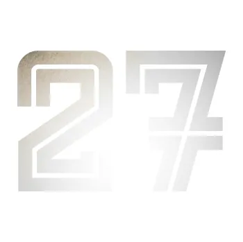 Polep vozidla SAMOLEPKA Startovní číslo 27 typ 7 (82 - odrazková reflexní bílá) NA AUTO, NÁLEPKA, FÓLIE, POLEP, TUNING, VLASTNÍ TEXT, TISK, AUTOSAMOLEPKY.cz, POLEPY, OBRÁZEK, LOGO, SAMOLEPKY