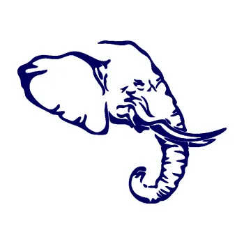 Samolepící dekorace SAMOLEPKA Slon 030 pravá hlava (23 - tmavě modrá) NA AUTO, NÁLEPKA, FÓLIE, POLEP, TUNING, VLASTNÍ TEXT, TISK, AUTOSAMOLEPKY.cz, POLEPY, OBRÁZEK, LOGO, SAMOLEPKY