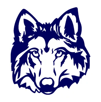 Polep vozidla Vlk 008 levá hlava (23 - tmavě modrá) SAMOLEPKA NA AUTO, NÁLEPKA, FÓLIE, POLEP, TUNING, VLASTNÍ TEXT, TISK, AUTOSAMOLEPKY.cz, POLEPY, OBRÁZEK, LOGO, 3D STICKERS