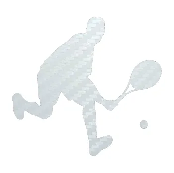 Polep vozidla SAMOLEPKA Tenista 007 pravá (51 - 3D karbon bílý) NA AUTO, NÁLEPKA, FÓLIE, POLEP, TUNING, VLASTNÍ TEXT, TISK, AUTOSAMOLEPKY.cz, POLEPY, OBRÁZEK, LOGO, SAMOLEPKY