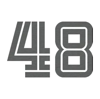 Polep vozidla Startovní číslo 48 typ 7 (62 - škrábaný titan) SAMOLEPKA NA AUTO, NÁLEPKA, FÓLIE, POLEP, TUNING, VLASTNÍ TEXT, TISK, AUTOSAMOLEPKY.cz, POLEPY, OBRÁZEK, LOGO, 3D STICKERS