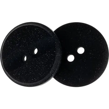 Knoflík Knoflíky Žirovnice Knoflík 2,3 cm černý s vroubky, 349894G, sada 3 ks