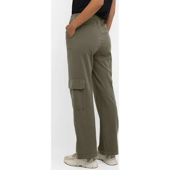 Kaffe Kalhoty z materiálu Naya 10508358 Zelená Regular Fit 38