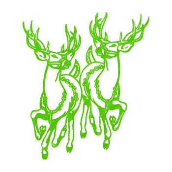 Samolepící dekorace Vánoční sobi (58 - 3D karbon zelený kawasaki) SAMOLEPKA NA AUTO, NÁLEPKA, FÓLIE, POLEP, TUNING, VLASTNÍ TEXT, TISK, AUTOSAMOLEPKY.cz, POLEPY, OBRÁZEK, LOGO, 3D STICKERS