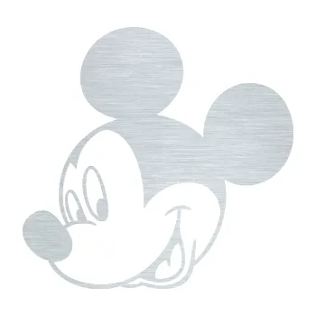 Samolepící dekorace Myšák Mickey 001 levá (61 - škrábaný hliník) SAMOLEPKA NA AUTO, NÁLEPKA, FÓLIE, POLEP, TUNING, VLASTNÍ TEXT, TISK, AUTOSAMOLEPKY.cz, POLEPY, OBRÁZEK, LOGO, 3D STICKERS