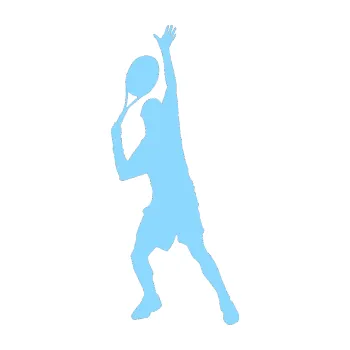 Polep vozidla Tenista 008 levá (03 - světle modrá) SAMOLEPKA NA AUTO, NÁLEPKA, FÓLIE, POLEP, TUNING, VLASTNÍ TEXT, TISK, AUTOSAMOLEPKY.cz, POLEPY, OBRÁZEK, LOGO, 3D STICKERS