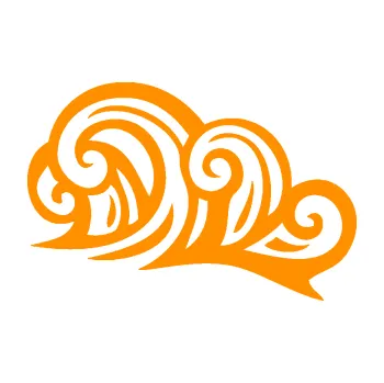 Samolepící dekorace SAMOLEPKA Vlny 003 levá moře (06 - oranžová) NA AUTO, NÁLEPKA, FÓLIE, POLEP, TUNING, VLASTNÍ TEXT, TISK, AUTOSAMOLEPKY.cz, POLEPY, OBRÁZEK, LOGO, SAMOLEPKY