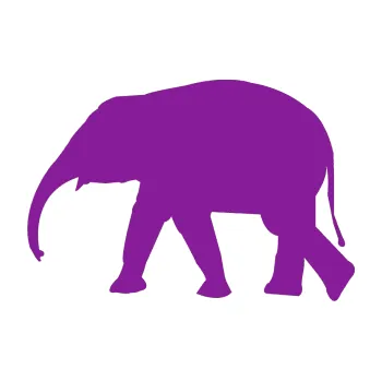 Samolepící dekorace Slon 017 levá (14 - fialová) SAMOLEPKA NA AUTO, NÁLEPKA, FÓLIE, POLEP, TUNING, VLASTNÍ TEXT, TISK, AUTOSAMOLEPKY.cz, POLEPY, OBRÁZEK, LOGO, 3D STICKERS