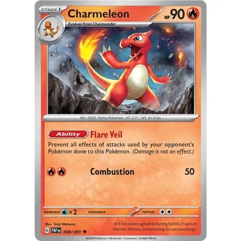 Karetní hra Charmeleon 008/091- Paldean Fates Typ karty: Non-Holo