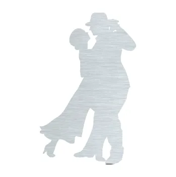 Samolepicí dekorace na vozidlo Tanec 013 pravá tango (61 - škrábaný hliník) SAMOLEPKA NA AUTO, NÁLEPKA, FÓLIE, POLEP, TUNING, VLASTNÍ TEXT, TISK, AUTOSAMOLEPKY.cz, POLEPY, OBRÁZEK, LOGO, 3D STICKERS