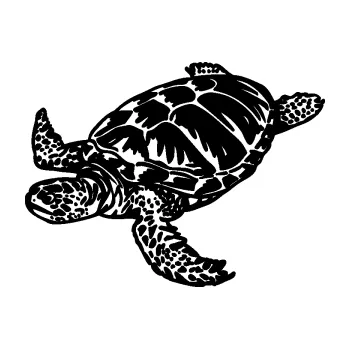 Samolepící dekorace SAMOLEPKA Želva 005 levá (01 - černá) NA AUTO, NÁLEPKA, FÓLIE, POLEP, TUNING, VLASTNÍ TEXT, TISK, AUTOSAMOLEPKY.cz, POLEPY, OBRÁZEK, LOGO, SAMOLEPKY