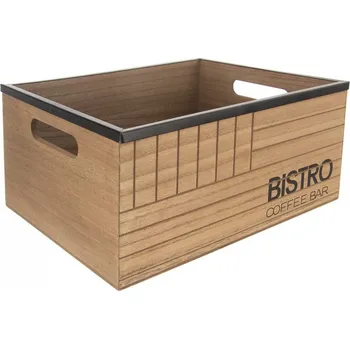 Bedýnka dřevo/kov Bistro 29,5x22x13,5 cm