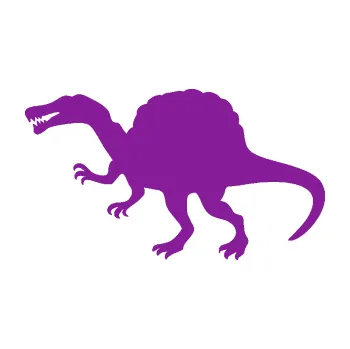 Samolepící dekorace Spinosaurus 001 levá (14 - fialová) SAMOLEPKA NA AUTO, NÁLEPKA, FÓLIE, POLEP, TUNING, VLASTNÍ TEXT, TISK, AUTOSAMOLEPKY.cz, POLEPY, OBRÁZEK, LOGO, 3D STICKERS