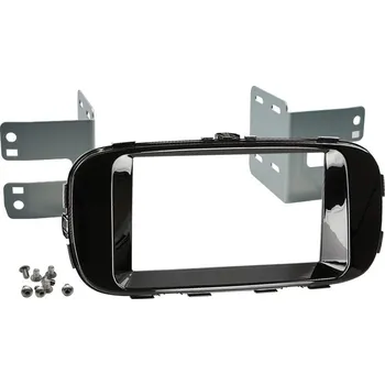 Autorádio Plastový adaptér pro instalaci 2DIN autorádia KIA Soul II. (2014->) - černý lesklý - 372752 2D