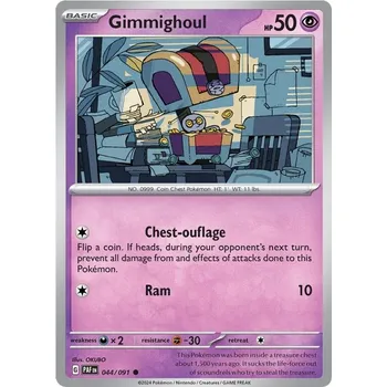 Karetní hra Gimmighoul 044/091- Paldean Fates Typ karty: Reverse Holo