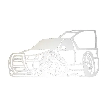 Polep vozidla SAMOLEPKA Škoda Felicia pickup karikatura levá (82 - odrazková reflexní bílá) NA AUTO, NÁLEPKA, FÓLIE, POLEP, TUNING, VLASTNÍ TEXT, TISK, AUTOSAMOLEPKY.cz, POLEPY, OBRÁZEK, LOGO, SAMOLEPKY