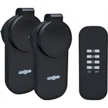 Solight dálkově ovládané venkovní zásuvky set 2 + 1, 2 zásuvky, 1 ovladač, learning code - DY12