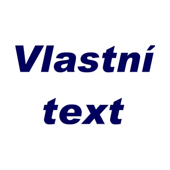 Polep vozidla Vlastní text - Arial Black kurzíva (23 - tmavě modrá) SAMOLEPKA NA AUTO, NÁLEPKA, FÓLIE, POLEP, TUNING, VLASTNÍ TEXT, TISK, AUTOSAMOLEPKY.cz, POLEPY, OBRÁZEK, LOGO, 3D STICKERS