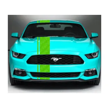 Polep vozidla Viper pruhy 2 cm + 17 cm (58 - 3D karbon zelený kawasaki) SAMOLEPKA NA AUTO, NÁLEPKA, FÓLIE, POLEP, TUNING, VLASTNÍ TEXT, TISK, AUTOSAMOLEPKY.cz, POLEPY, OBRÁZEK, LOGO, 3D STICKERS