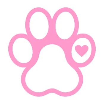 samolepka Tlapka 011 pravá se srdíčkem (24 - světle růžová) SAMOLEPKA NA AUTO, NÁLEPKA, FÓLIE, POLEP, TUNING, VLASTNÍ TEXT, TISK, AUTOSAMOLEPKY.cz, POLEPY, OBRÁZEK, LOGO, 3D STICKERS