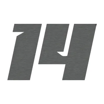 Polep vozidla Startovní číslo 14 typ 6 (62 - škrábaný titan) SAMOLEPKA NA AUTO, NÁLEPKA, FÓLIE, POLEP, TUNING, VLASTNÍ TEXT, TISK, AUTOSAMOLEPKY.cz, POLEPY, OBRÁZEK, LOGO, 3D STICKERS