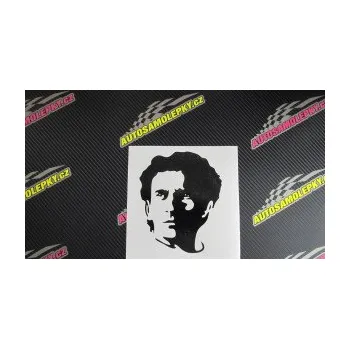 Samolepící dekorace SAMOLEPKA Silueta Ayrton Senna levá (10 - červená) NA AUTO, NÁLEPKA, FÓLIE, POLEP, TUNING, VLASTNÍ TEXT, TISK, AUTOSAMOLEPKY.cz, POLEPY, OBRÁZEK, LOGO, SAMOLEPKY