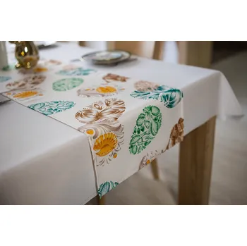 Velikonoční dekorace Velikonoční běhoun s potiskem - Vzor 1 Rozměr běhounu (šířka x délka): 40x180cm