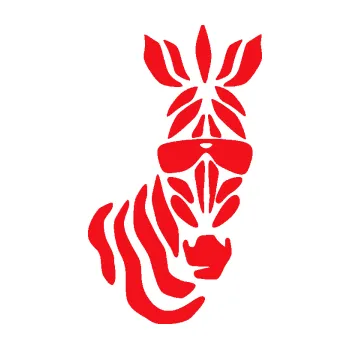 Samolepící dekorace SAMOLEPKA Zebra 003 pravá cool s brýlemi (10 - červená) NA AUTO, NÁLEPKA, FÓLIE, POLEP, TUNING, VLASTNÍ TEXT, TISK, AUTOSAMOLEPKY.cz, POLEPY, OBRÁZEK, LOGO, SAMOLEPKY