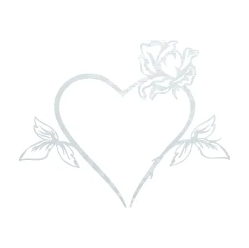 Samolepící dekorace SAMOLEPKA Srdce s růží pravá (51 - 3D karbon bílý) NA AUTO, NÁLEPKA, FÓLIE, POLEP, TUNING, VLASTNÍ TEXT, TISK, AUTOSAMOLEPKY.cz, POLEPY, OBRÁZEK, LOGO, SAMOLEPKY