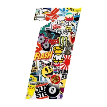 Polep vozidla Startovní číslo 1 typ 6 (83 - Sticker bomb) SAMOLEPKA NA AUTO, NÁLEPKA, FÓLIE, POLEP, TUNING, VLASTNÍ TEXT, TISK, AUTOSAMOLEPKY.cz, POLEPY, OBRÁZEK, LOGO, 3D STICKERS