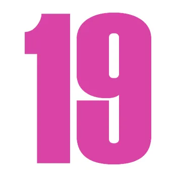 Samolepicí dekorace na vozidlo Startovní číslo 19 typ 2 (16 - růžová) SAMOLEPKA NA AUTO, NÁLEPKA, FÓLIE, POLEP, TUNING, VLASTNÍ TEXT, TISK, AUTOSAMOLEPKY.cz, POLEPY, OBRÁZEK, LOGO, 3D STICKERS