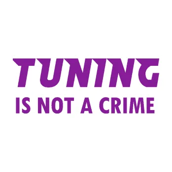 Polep vozidla SAMOLEPKA Tuning is not a crime 001 nápis (14 - fialová) NA AUTO, NÁLEPKA, FÓLIE, POLEP, TUNING, VLASTNÍ TEXT, TISK, AUTOSAMOLEPKY.cz, POLEPY, OBRÁZEK, LOGO, SAMOLEPKY