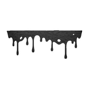 Samolepící dekorace SAMOLEPKA Stékající skvrna 004 pravá (63 - škrábaný kov černý) NA AUTO, NÁLEPKA, FÓLIE, POLEP, TUNING, VLASTNÍ TEXT, TISK, AUTOSAMOLEPKY.cz, POLEPY, OBRÁZEK, LOGO, SAMOLEPKY